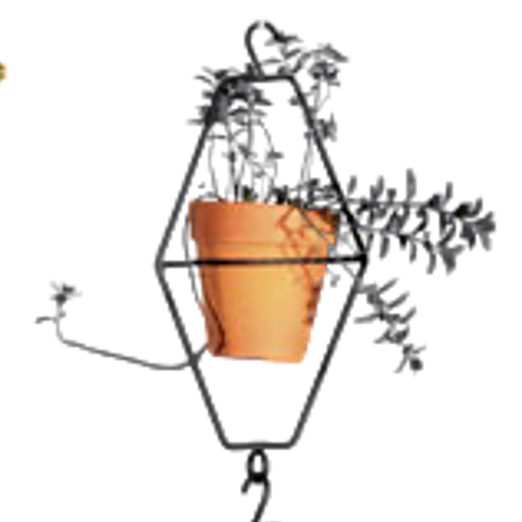 Lámpara Campana Natural Negra