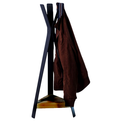 Alquiler Perchero en madera negro Alt. 185 cm - Options