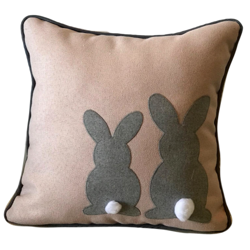 Cojin decorativo Conejos grises