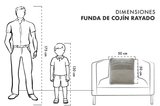 Funda de Cojín Rayado - Ornametría