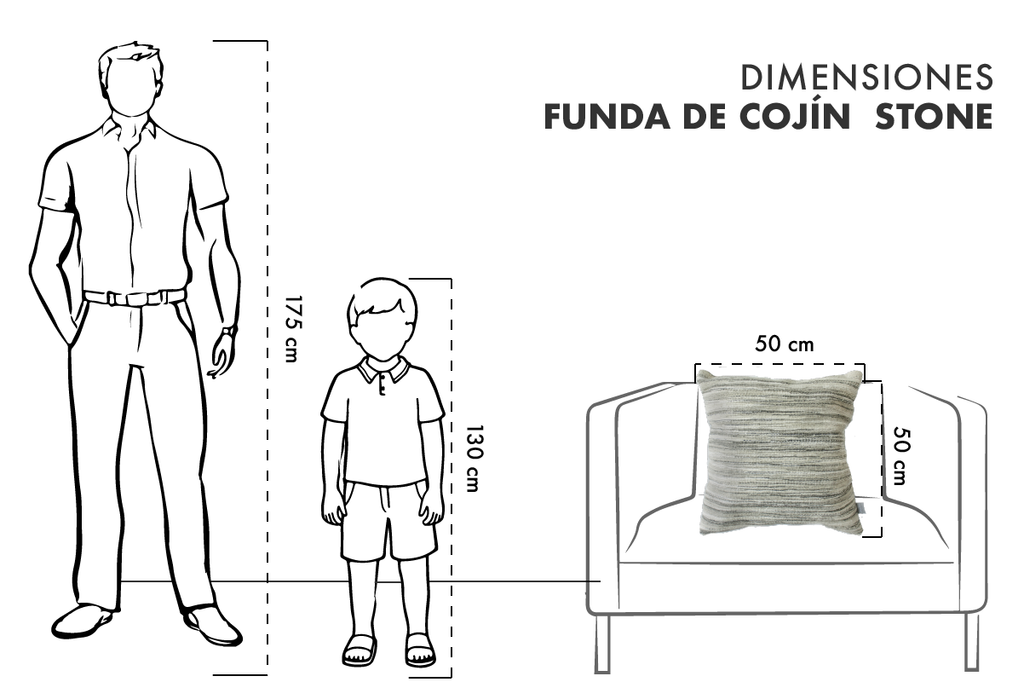 Funda de Cojín Stone II - Ornametría