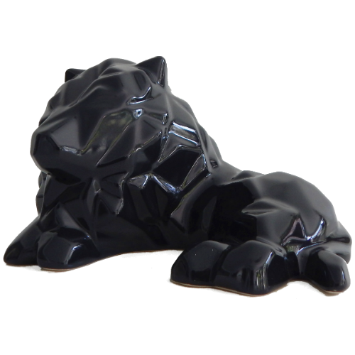 Escultura León Negro - Ornametría