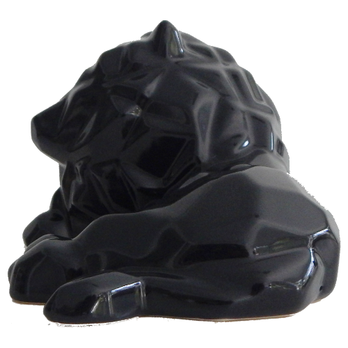 Escultura León Negro - Ornametría