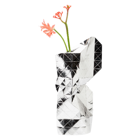 Funda para florero grande plegable de papel