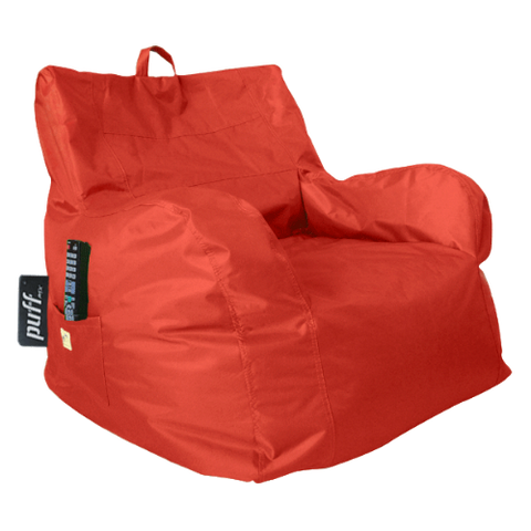 Puff cama Kids mezclilla rojo