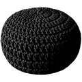 Puff tejido Negro