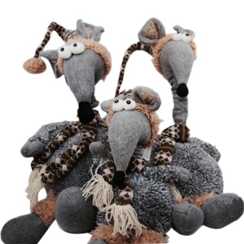 Ratón Flexible Navideño Grande