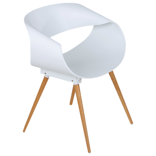 silla Fashion de madera y polipropileno ornametria moderna espacios comedor sala recamara