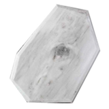 Tabla irregular Cozumel de mármol blanco