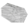 Tabla irregular Cozumel de mármol blanco